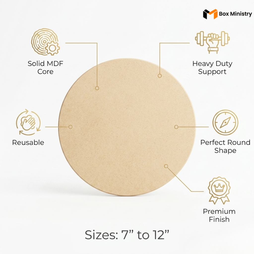 Premium MDF Cake Boards for  Bakers