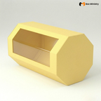 Yellow Cookie Box with PVC Window
