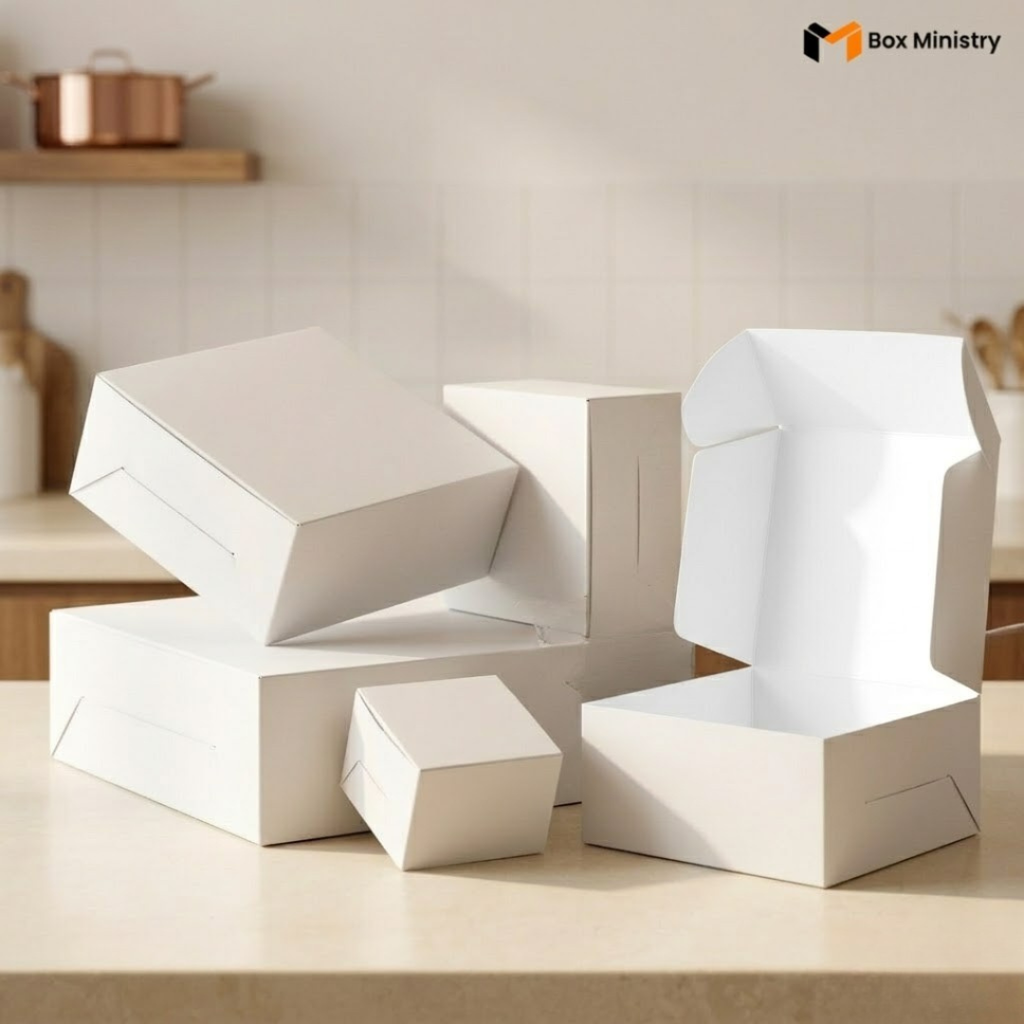 Plain White Cake or Pastry Box | ITC Quality Cake Box