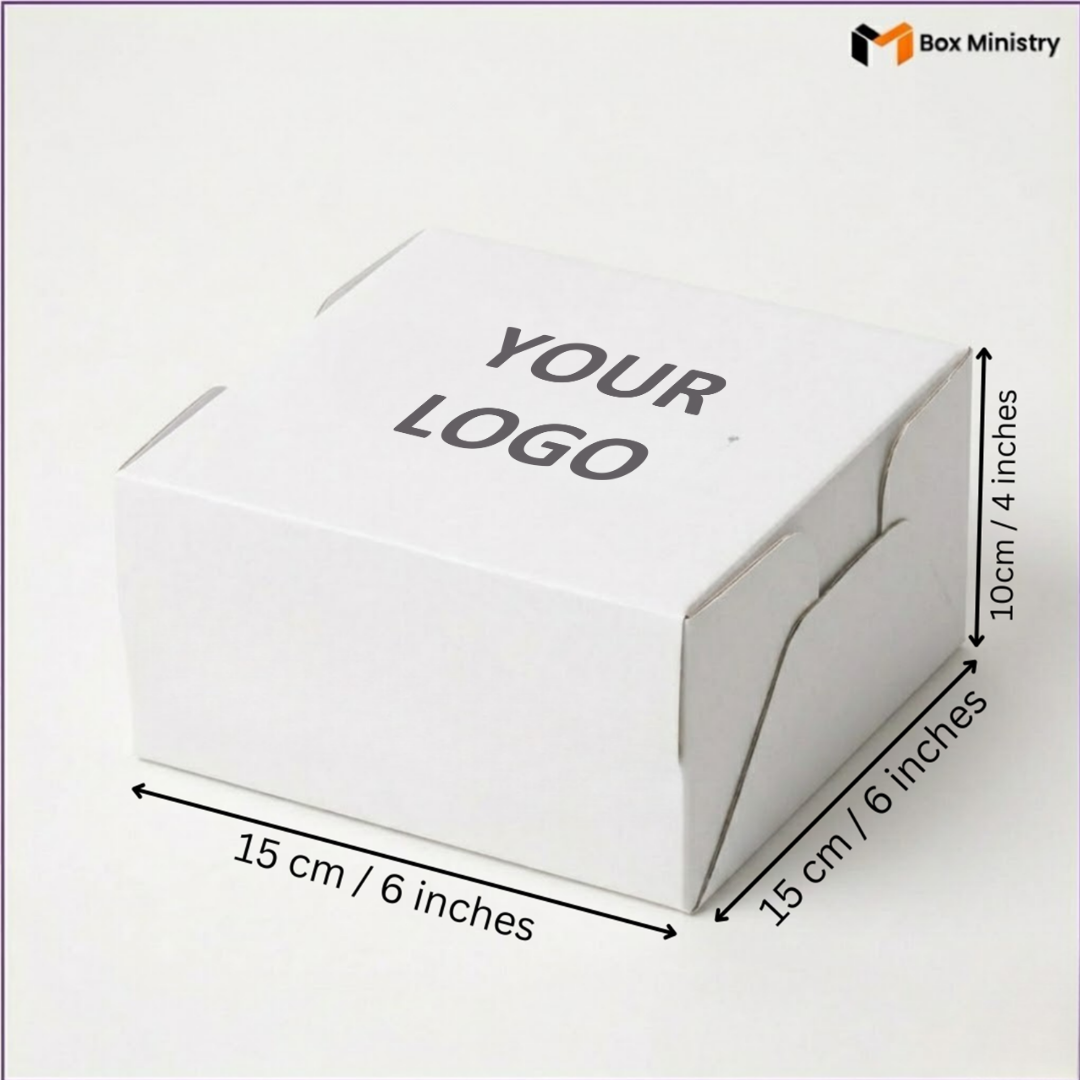 Plain White Cake or Pastry Box | ITC Quality Cake Box | Free Logo Print