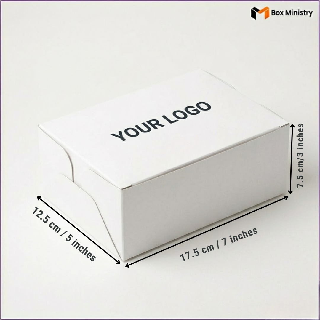 Plain White Cake or Pastry Box | ITC Quality Cake Box | Free Logo Print