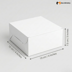 Plain White Cake or Pastry Box | ITC Quality Cake Box