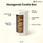 White Cookie Box with PVC Window