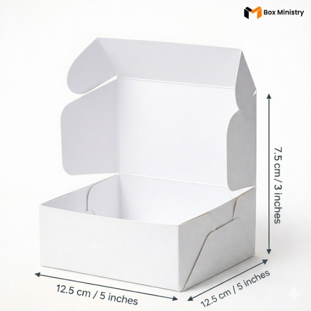Plain White Cake or Pastry Box | ITC Quality Cake Box | Free Logo Print