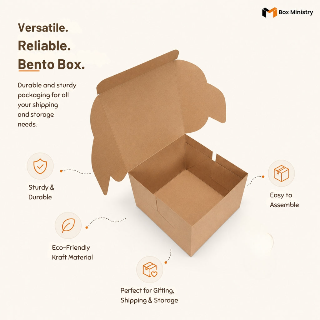 Kraft Cake Bento Box | Mini Dessert Packaging