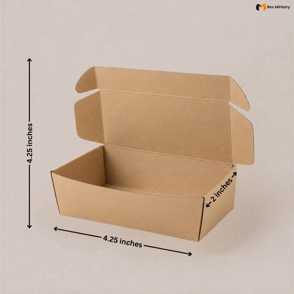 Kraft Open Top Fries Box for Food Packaging
