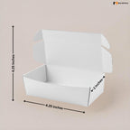 White Open Top Fries Box for Food Packaging