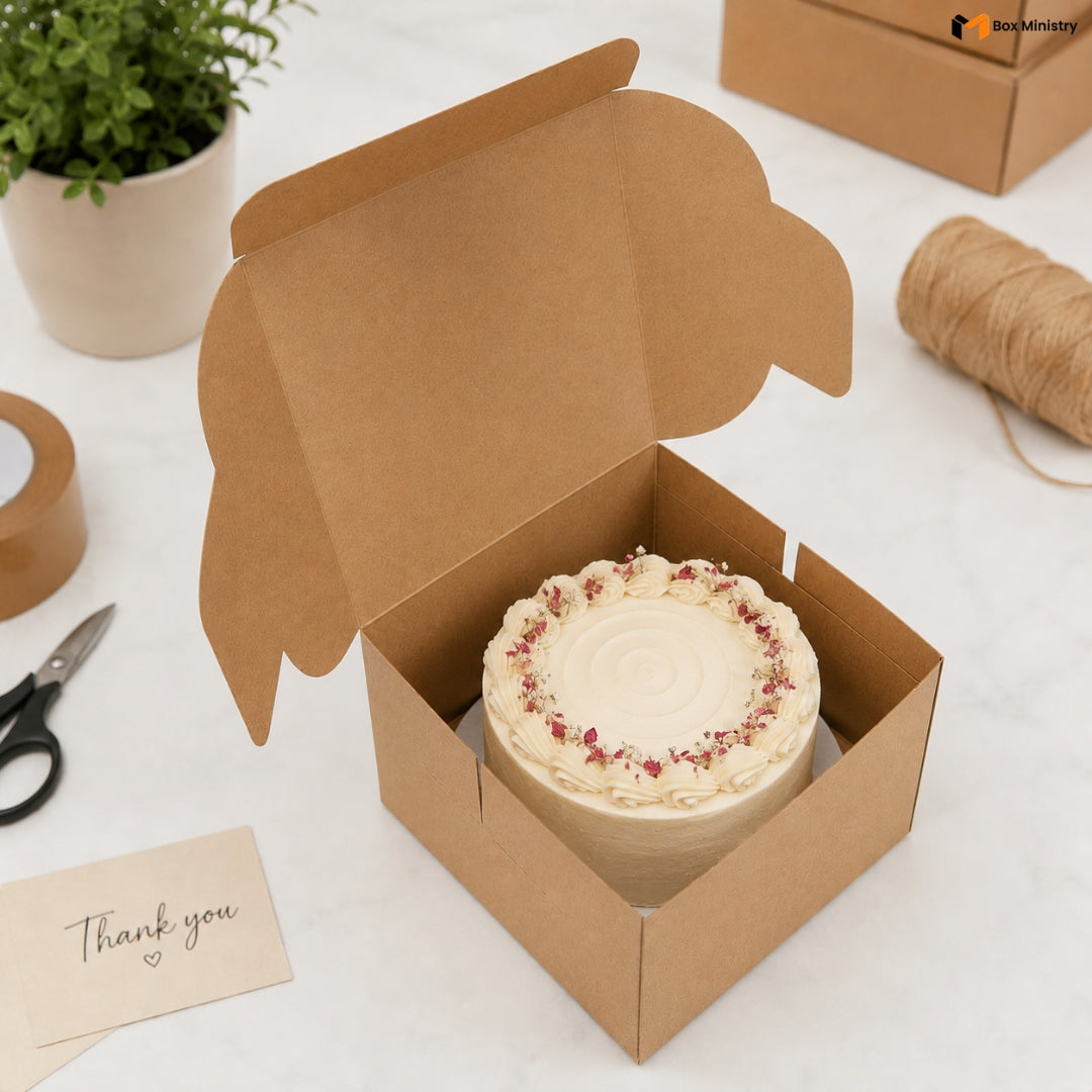 Kraft Cake Bento Box | Mini Dessert Packaging