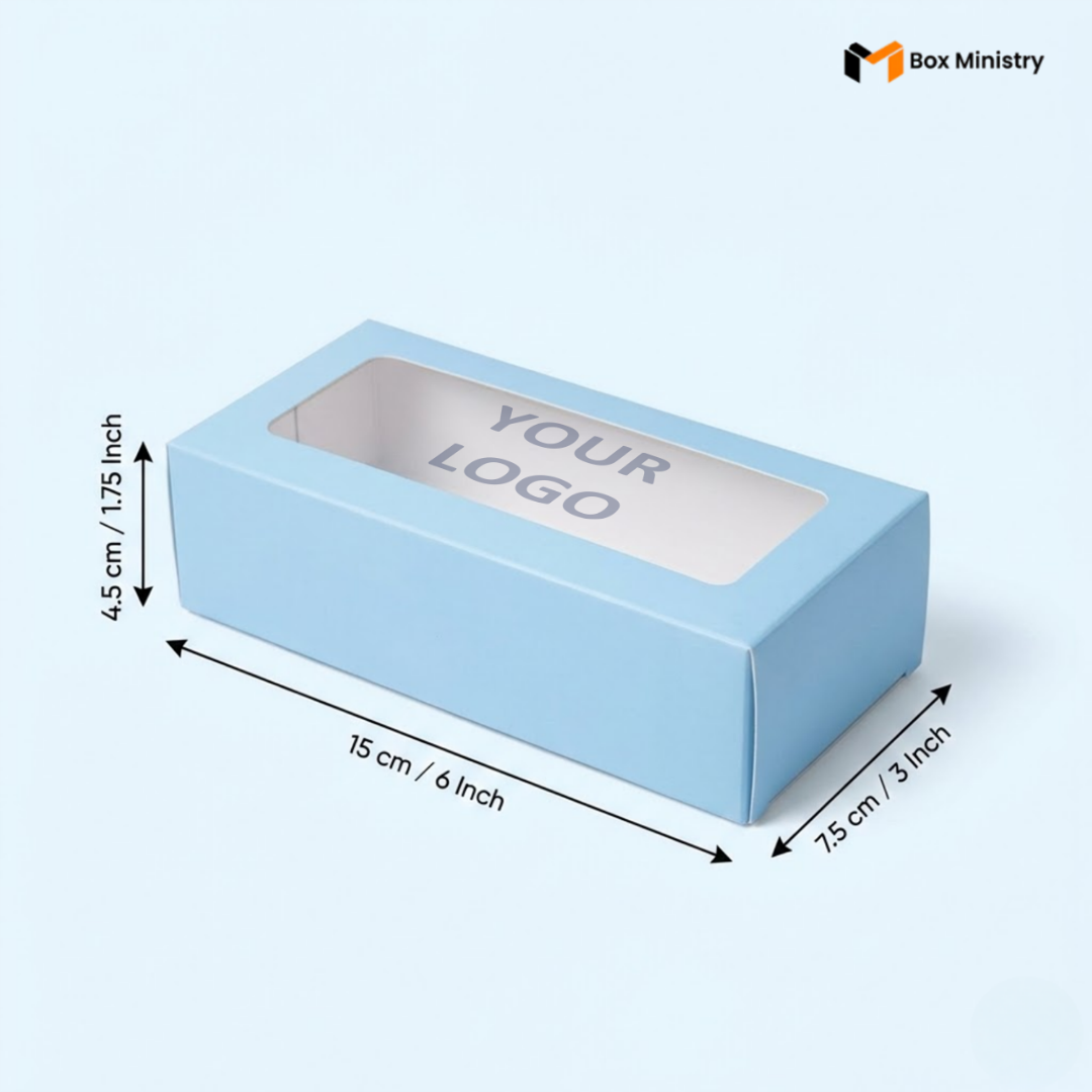 Blue Brownie Boxes | Food-Grade Packaging | Free Logo Print