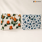 Two floral-patterned boxes on a white background with 'Box Ministry' branding.
