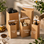 Kraft HUG Bags | Premium Rigid Carry Bags for Bakery, Gifting & Retail