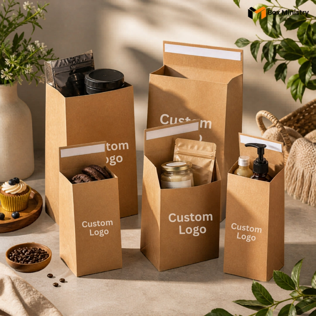 Kraft HUG Bags | Premium Rigid Carry Bags for Bakery, Gifting & Retail