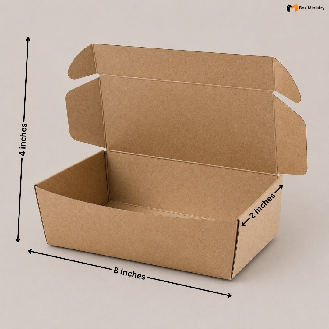 Kraft Open Top Fries Box for Food Packaging