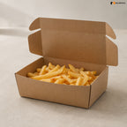 Kraft Open Top Fries Box for Food Packaging