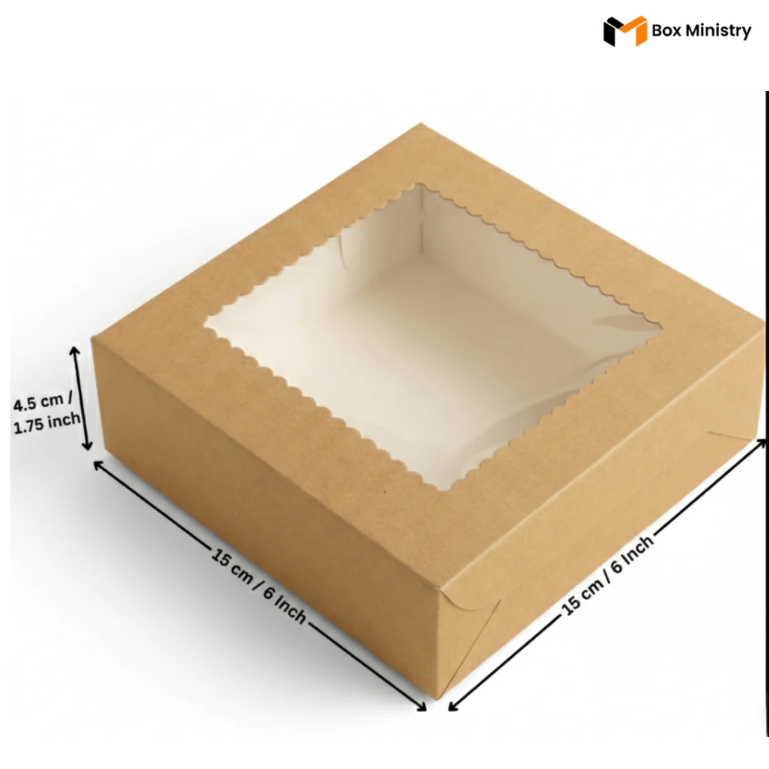 Kraft Brownie Boxes | Food-Grade Packaging | Free Logo Print