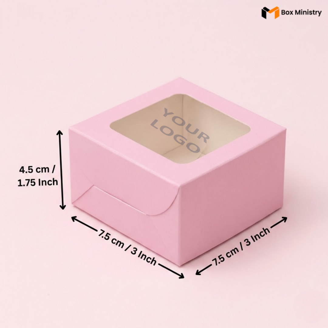 Pink Brownie Boxes | Food-Grade Packaging | Free Logo Print