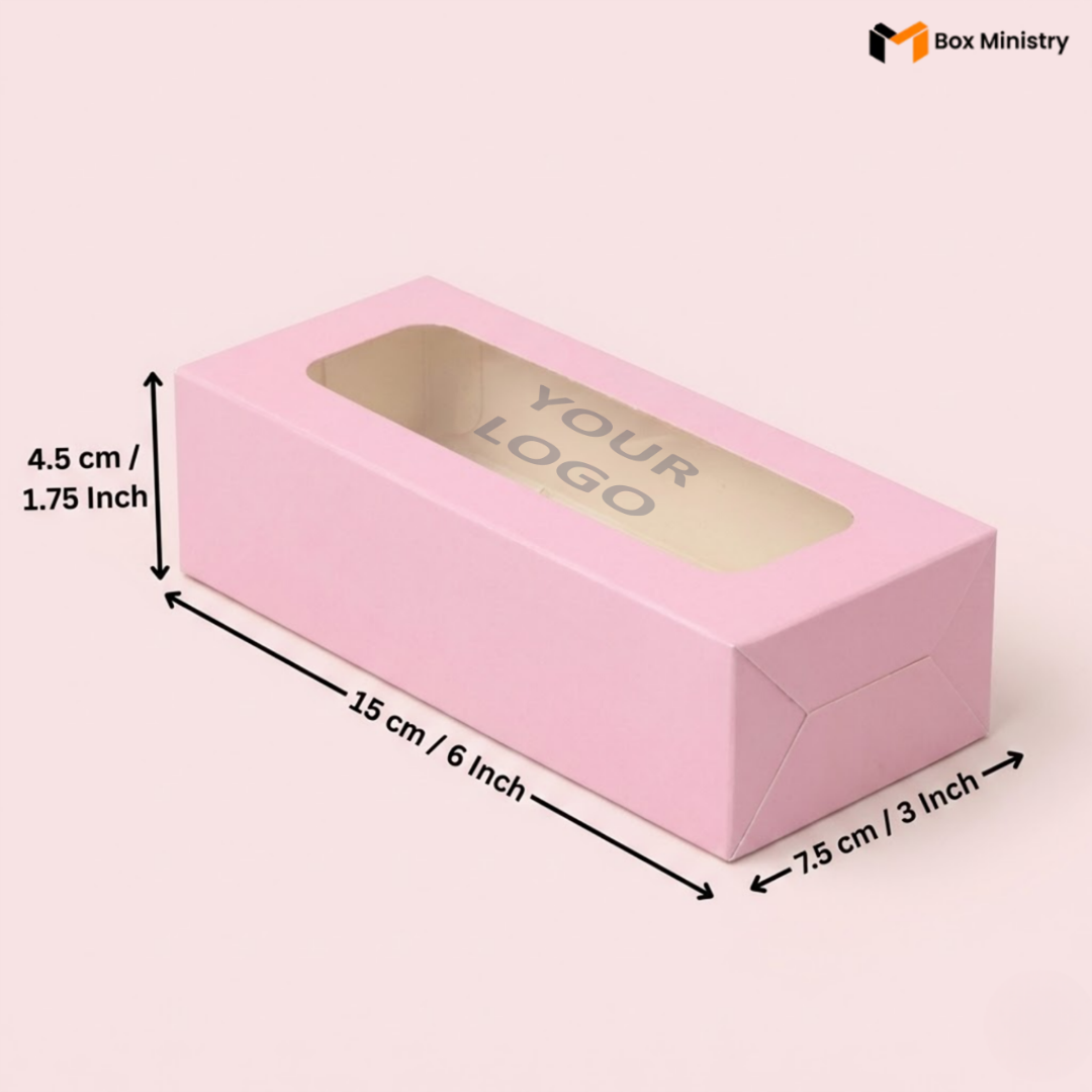 Pink Brownie Boxes | Food-Grade Packaging | Free Logo Print