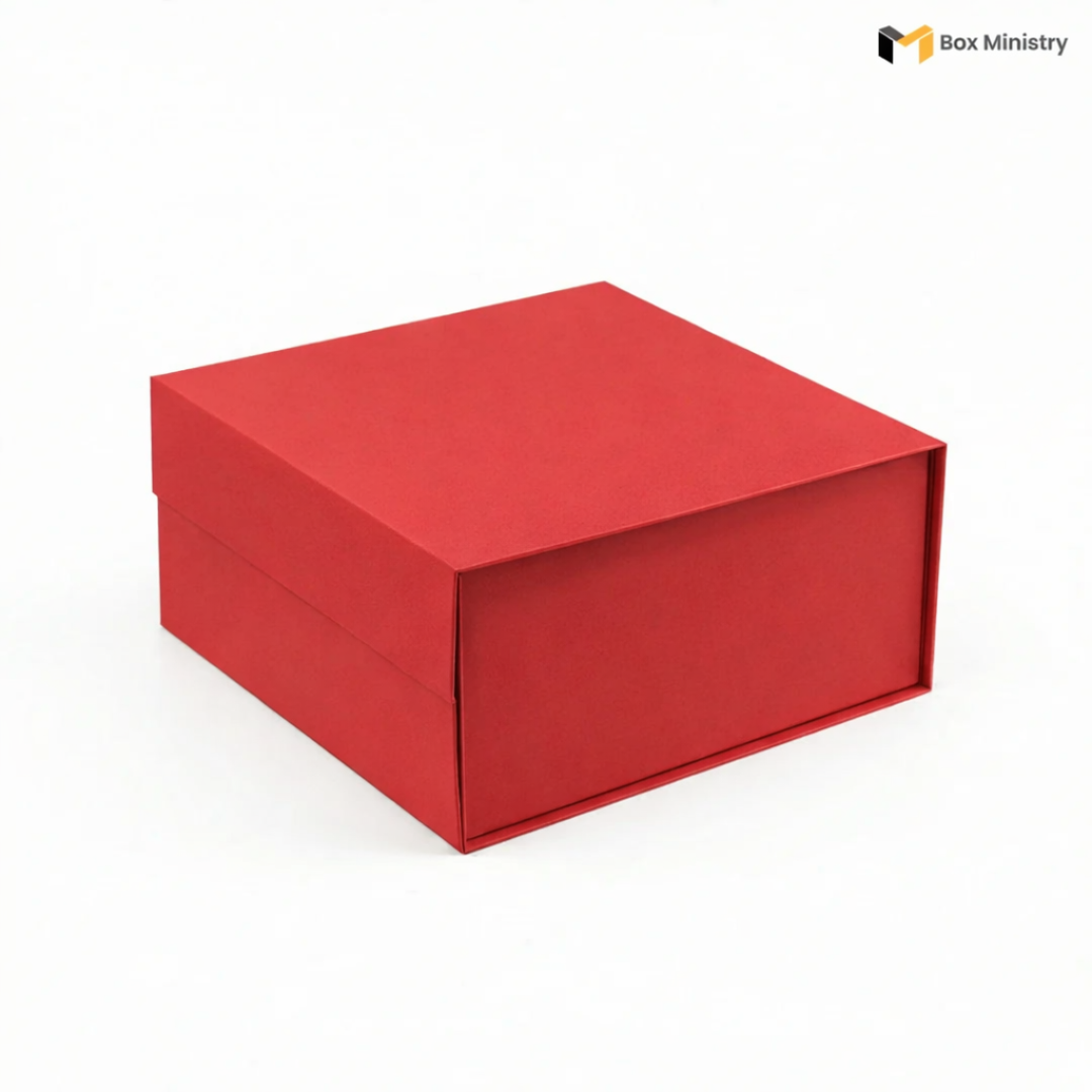 Red Magnetic Hamper Box | Collapsible & Reusable | Pack of 1