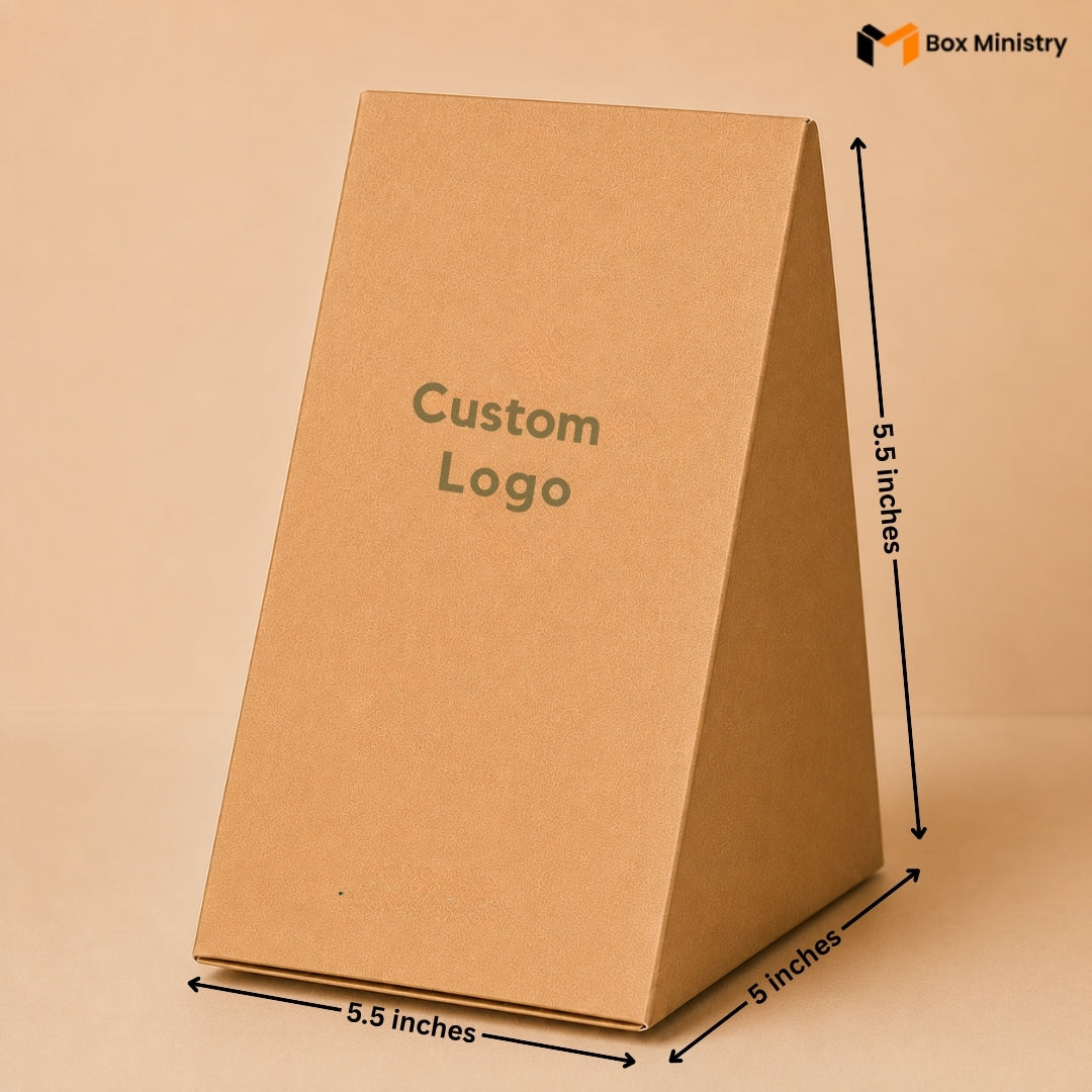 Sandwich Box | Kraft & White Triangle Takeaway Box