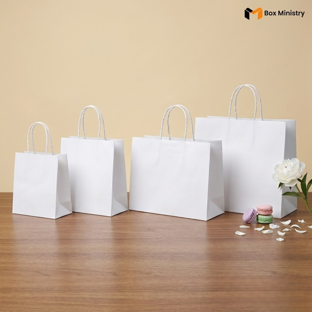 White Paper Cake Bag  | Multi-Size Bakery Bag