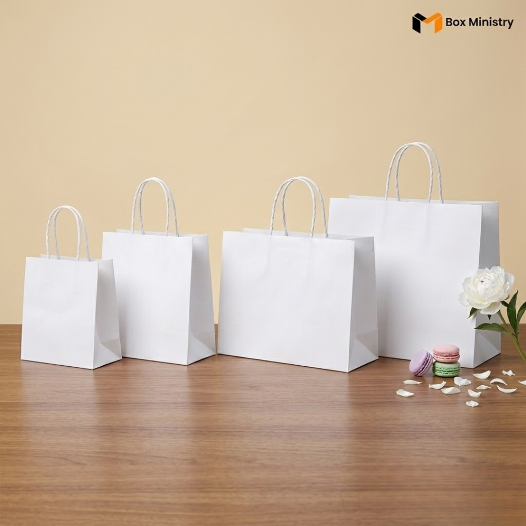 White Paper Cake Bag  | Multi-Size Bakery Bag