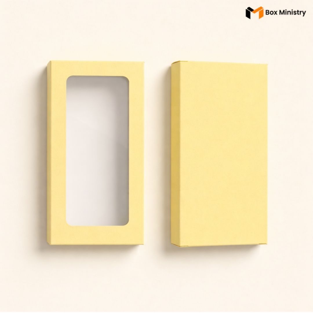Yellow Window Chocolate Bar Box  | Free Logo Print