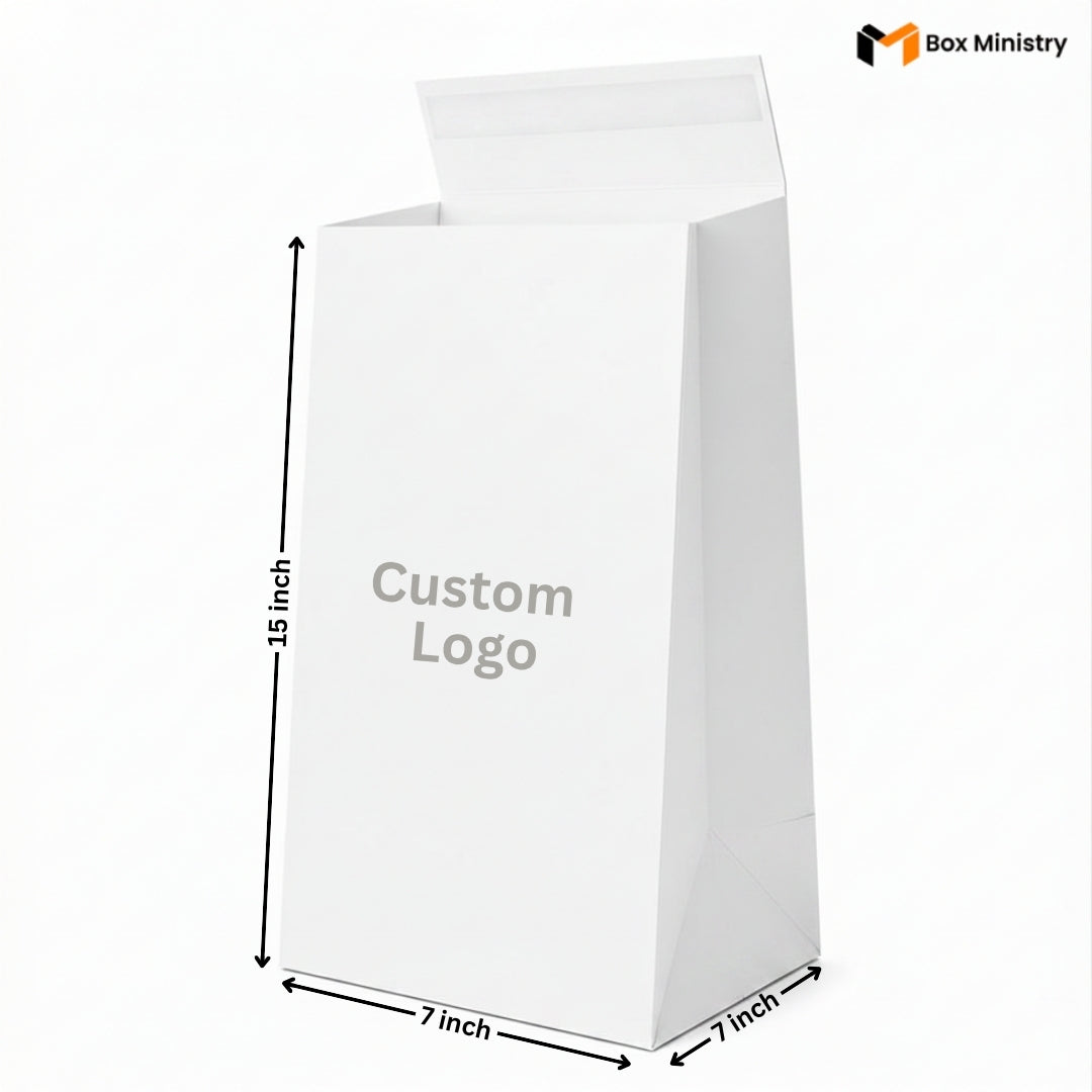 White HUG Bags | Premium Rigid Carry Bags for Bakery, Gifting & Retail