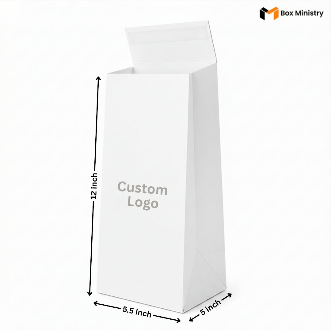 White HUG Bags | Premium Rigid Carry Bags for Bakery, Gifting & Retail