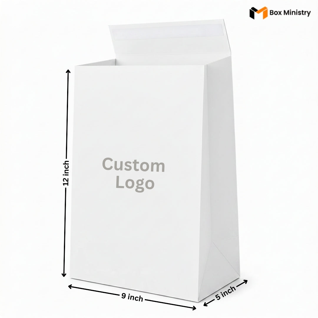 White HUG Bags | Premium Rigid Carry Bags for Bakery, Gifting & Retail