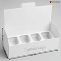 White Waffle Box for Dessert Packaging | Food Safe Takeaway Box