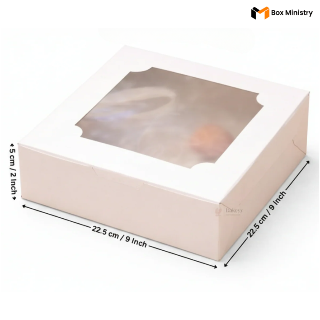 White Brownie Boxes | Food-Grade Packaging | Free Logo Print