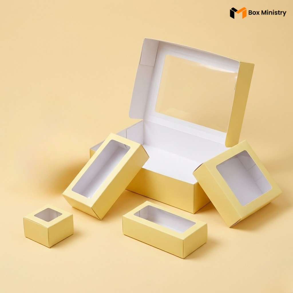 Yellow Brownie Boxes | Food-Grade Packaging