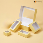 Yellow Brownie Boxes | Food-Grade Packaging