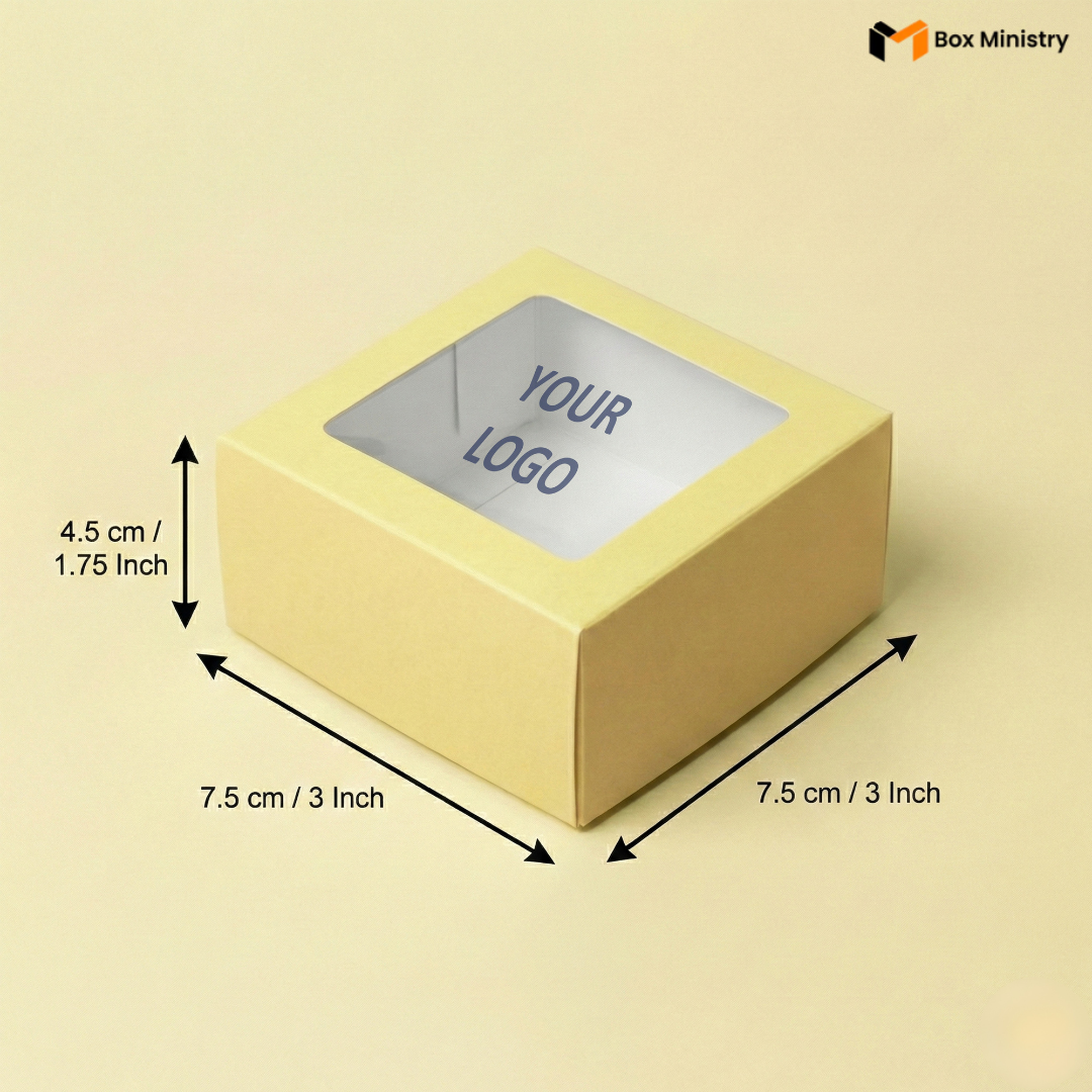 Yellow Brownie Boxes | Food-Grade Packaging | Free Logo Print