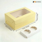 Yellow Color Cupcake Box | With Handle & Without Handle
