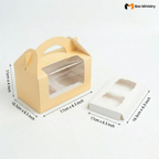 Yellow Color Cupcake Box | With Handle & Without Handle