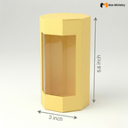 Yellow Cookie Box with PVC Window