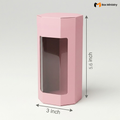 Pink Cookie Box with PVC Window