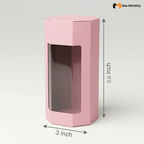 Pink Cookie Box with PVC Window