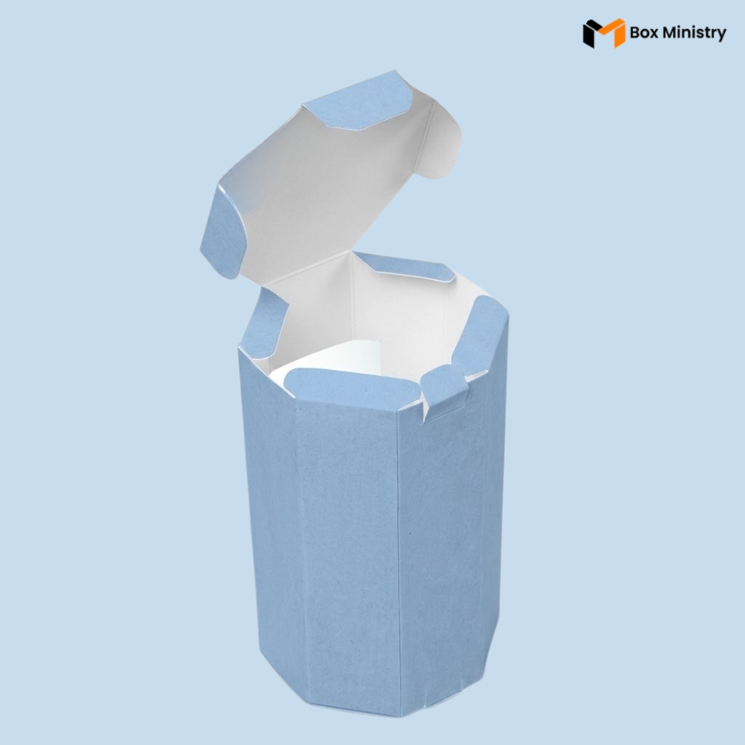 Blue Cookie Box with PVC Window | Free Logo Print