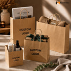 kraft Carry Paper Bag | Strong Handle Carry Bag for Cakes & Retail