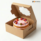 Flower Window Kraft Color Cake Box | ITC Quality