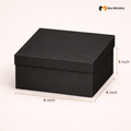 Black box with 'YOUR LOGO' text, dimensions indicated on a white background