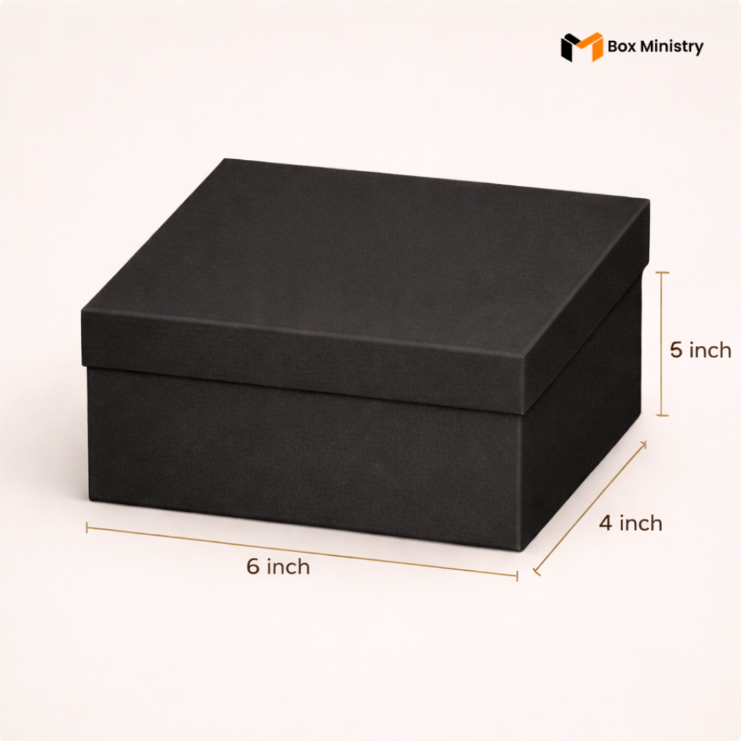 Black box with 'YOUR LOGO' text, dimensions indicated on a white background