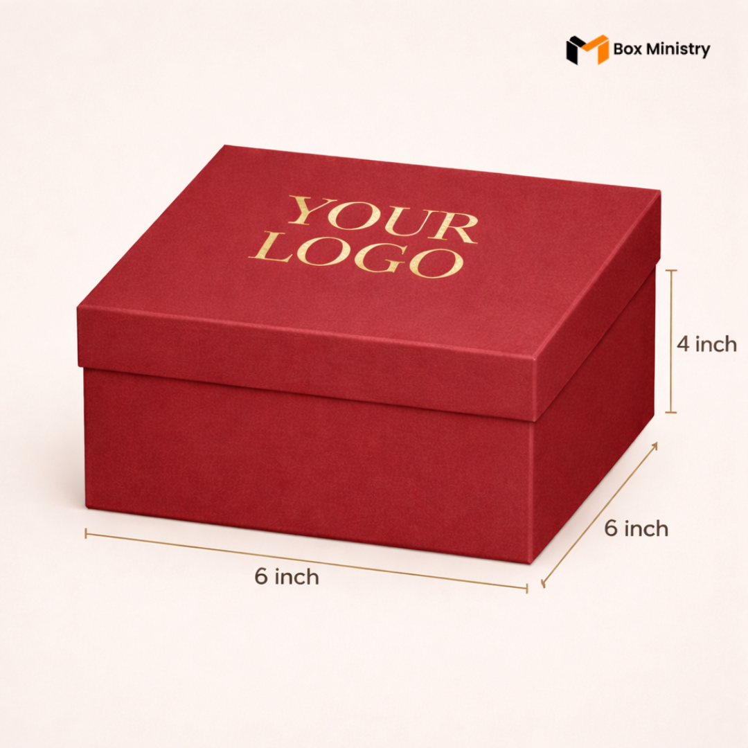 Red box with 'YOUR LOGO' text on a white background, dimensions indicated.