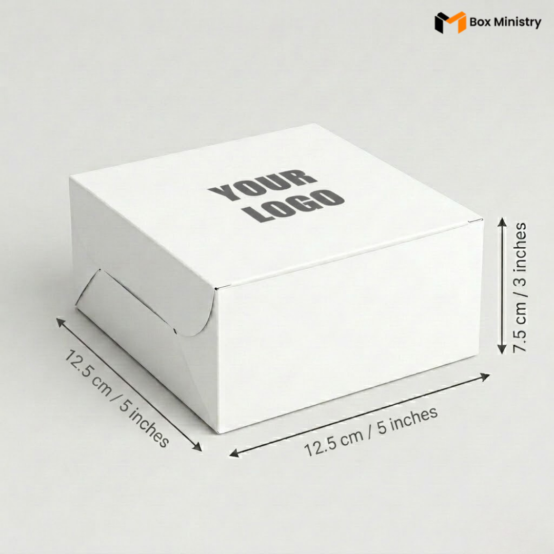 Plain White Cake or Pastry Box | ITC Quality Cake Box | Free Logo Print