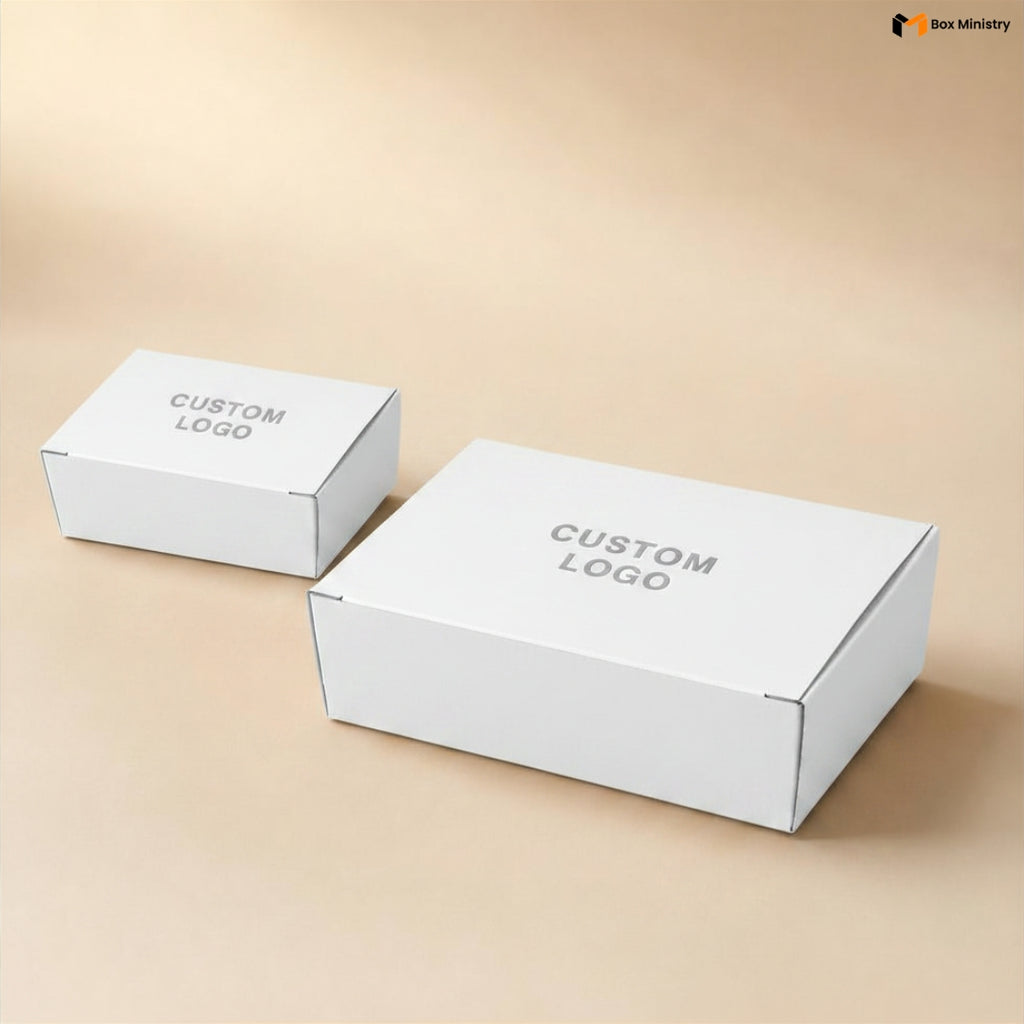 White Open Top Fries Box for Food Packaging