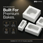White Brownie Boxes | Food-Grade Packaging